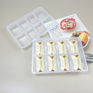 Fried Dumpling Packaging Box Disposable Dumpling Tray Rectangular Steamed Bread Packaging Box Quick-