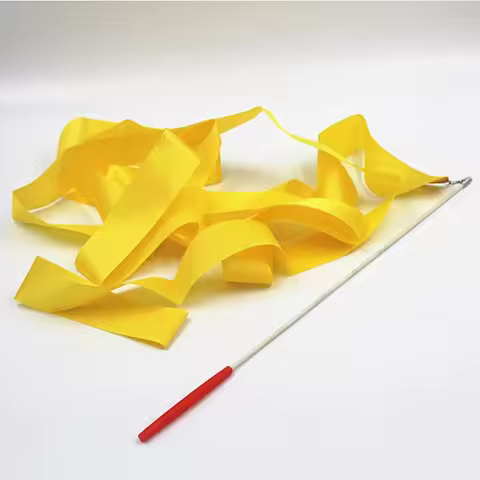 2 Meters 4M 6M Colorful Gym Ribbons Dance Ribbon Rhythmic Art Gymnastics Ballet Streamer Twirling Ro