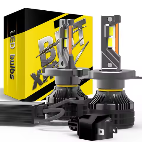 BMTxms 2PCS Canbus H1 H9 H7 H4 LED High Low Beam Headlights For VW Golf Jetta Passat B4 B5 B6 B8 CC 