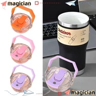 MAGICIAN Cup Lid, Multicolor Transparent Bottle Lid, Universal Splash Spill Proof Replacement Therms