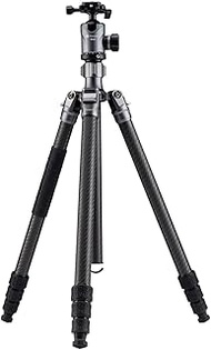 Fotopro Sherpa Max 69inch Camera Tripod Lightweight Carbon Fiber Travel Vlog Compact Tripod Portable Monopod with 360° Double Panoramic Ball Head Quick Release Plate for DSLR Cameras,Carry Bag(Grey)