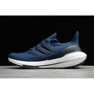 Kasut larian A/D Sports UltraBOOST 21 warna biru laut tengah malam / hitam putih fy0350 penghantaran