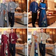 Lahiqs Baju Pesta Mewah Couple Keluarga Alendra Set Undangan Lebaran