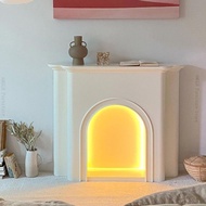 French Nordic style cream style fireplace storage cabinet foyer cabinet decorative cabinet 装饰柜