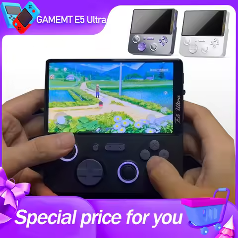 GAMEMT E5 Ultra Gaming Console 5" 1280*720 60Hz IPS Touch Screen 5000mAh Hall-Effect Joystick Portab
