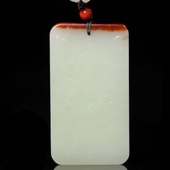 天然新疆和田玉籽料觀音吊墜玉質細膩溫潤色澤柔和匠心獨運