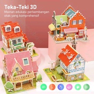 3D Puzzle Paper House 3D Educational Toys for Children DIY Puzzle Paper House/ Educational Puzzle To
