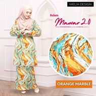 By Melia Design Baju Kurung moden riau Corak Bunga Cotton Premium Lembut Sulam Lace Biku