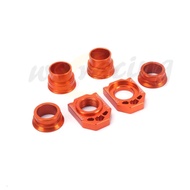 Pengatur Hab Roda Depan & Belakang Aluminium CNC Motosikal Dan Blok Gandar Pelaras Rantai Untuk KTM 
