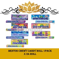 MENTOS CHEWY CANDY ROLL 1PACK X 24 ROLL