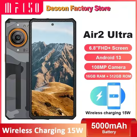 IIIF150 Air2 Ultra 5G Rugged Phone 6.8''FHD+ Screen 120Hz 16GB+512GB 108MP Camera 5000mAh Battery MT
