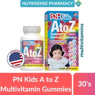 PN Kids A to Z Raspberry Multivitamins Gummies Girls 30's