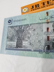 🔥TenTen comunication BANK NOTES RT 0005995 KOLEKSI WANG KERTAS ITEM RM50 KELUARAN BNM KONDISI UNC SI