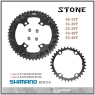 Stone BCD110 4 Bolts Double Chainring for Shimano 105 Ultegra Dura Ace