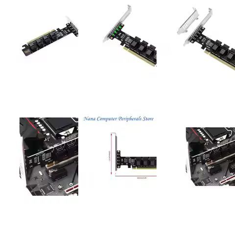 F68C PCIE to U.2 NVME Adapter Card PCIe X16 to 4-Port U.2 NVME Expansion Adaptor