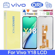 Original LCD With Frame For Vivo Y18/Y03 V2332/Y18e LCD Screen Display Touch Screen Digitizer Assemb