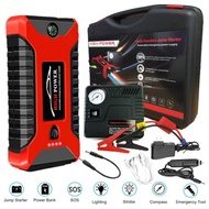 Car Jump Starter Power Bank 99800mAh With Pump , Start Bateri Kereta Emergency LED