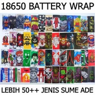 18650 Wrap Battery Skin AWT EFEST SKULL SOLOTECH CELL LG SONY SAMSUNG PANASONIC SANYO VTC4 VTC5 VTC6