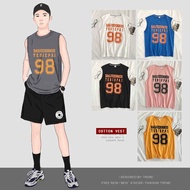 7 Color【Size M-5XL】Base vest Sleeveless T-shirt Summer T-shirt Basketball T-shirt  Korean men's casu
