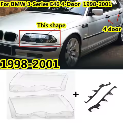 Car Headlight Light Lens Covers or Headlight Strip For BMW 3 Series E46 330xi 325xi 328xi 4-Door 199