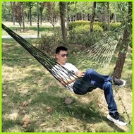 ✟ ♧ ✙ bearing 180KG camping hammock big duyan net for adult portable outdoor Cotton rope type lazy