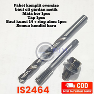 paket komplit reparasi baut oli gardan metik baut oversize baut 14 set tap n bor bukan mata bor nach