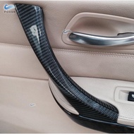 For BMW 3 Series E90 E91 325 330 318 Car Carbon Fiber Texture Interior Door Handles / Door Panel Armrest Handle Pull Tri