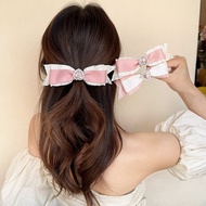 Love rhinestone bow hairclip jje101(4F4)
