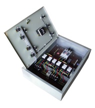 Best Sellers❤ Hanging Starter QX4-5.5/7.5KW Star Triangle Starter Box Pressure Reducing Starter Moto