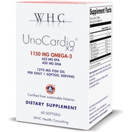 WHC UnoCardio X2 Fish Oil 60 Softgels