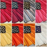 Satin silk colourful saree