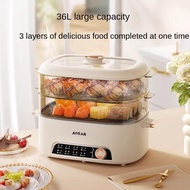 Multi-functional Household Four-layer Stew And Cooking Integrated Pot Breakfast Machine Small Multi-layer Steamer Electric Steamer