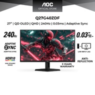 AOC Q27G40ZDF 26.5" 240Hz 0.03ms QD-OLED Gaming Monitor