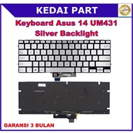 Asus Zenbook 14 UM431 Silver Backlight Keyboard