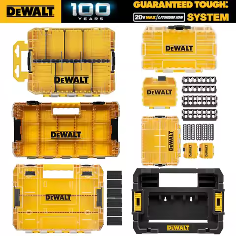 DEWALT TSTAK Tough Storage Case Screwdriver Bit Parts Storage Box DT70801 DT70803 DWAN2190 N542474 D