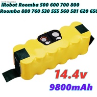 New 14.4V 9800mAh Replacement NI Mh Battery for iRobot Roomba 500 600 700 800 Series for roomba 880 760 530 555 560 581 620 650 bp039tv