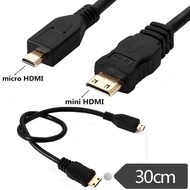 [Batch Over 2] mini HDMI to micro HDMI Cable Mobile Phone Computer Cable mini HDMI