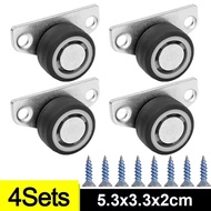 Đồ nội thất Caster Giá Lắp một bên bánh xe mini thả thấp Caster không xoay im lặng TPE bánh xe cao s