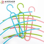 MIOSHOP Clothes Hanger Plastic Fishbone Hanger Hook Space Saver