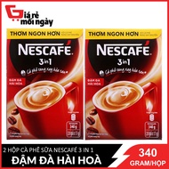 Combo 2 Hộp Cà Phê 3in1 Nescafe Cà Phê Rang Xay Hoàn Tan 340g/hộp (20 gói)