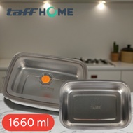 TAFFHOME Spill-Proof Lunch Bento Box Stainless Steel 410 1660ml Kt275 Silver