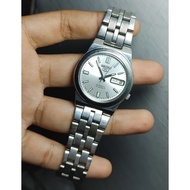 Seiko 5 automatic original caliber 7s26 01r0 silver sunburst dial Watch