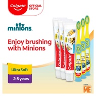 Colgate Kids Assorted Minions / Barbie / Batman 3x Toothpaste & 3x Toothbrush Set , 1x Toothpaste & 
