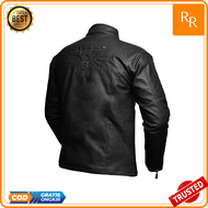 Jaket Motor Pria Cowok Semi Kulit Terbaru Keren Premium Original Murah Modern 2022 / Original / Keki