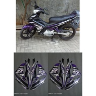 UNGU Yamaha Jupiter MX 135 2013 Purple Motorcycle Striping Sticker Original