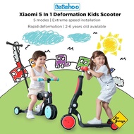 Xiaomi Bebehoo Children's Bike Scooter 5 in 1 Multifunctional Deformation - Light Blue Without Push