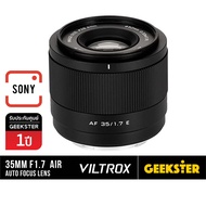 VILTROX 35mm f1.7 Air APS-C Auto Focus เลนส์ Fuji / Sony / Nikon Z ( AF PFU RBMH 35 mm f 1.7 X-Mount