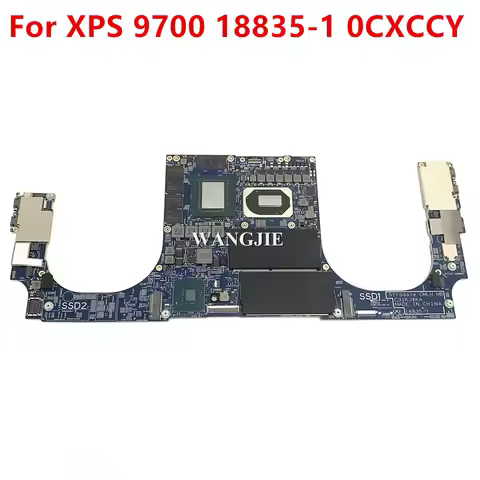 CN-0CXCCY 0CXCCY For Dell XPS 9700 Laptop Motherboard 18835-1 SRJ8F I7-10875H CPU RTX2060 6GB GPU 10