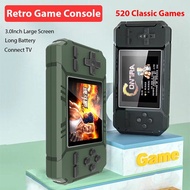 🎁 Original Product + FREE Shipping 🎁 S8 Retro Handheld Game Console 3.0 Inch HD Screen 8Bit 520 Classic Games Built in Portable Mini Retro Video Consoles AV Connect TV