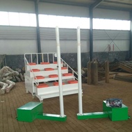 Tiang bola tampar mudah alih dengan ketinggian boleh laras, sistem manual mengangkat dan menurunkan 